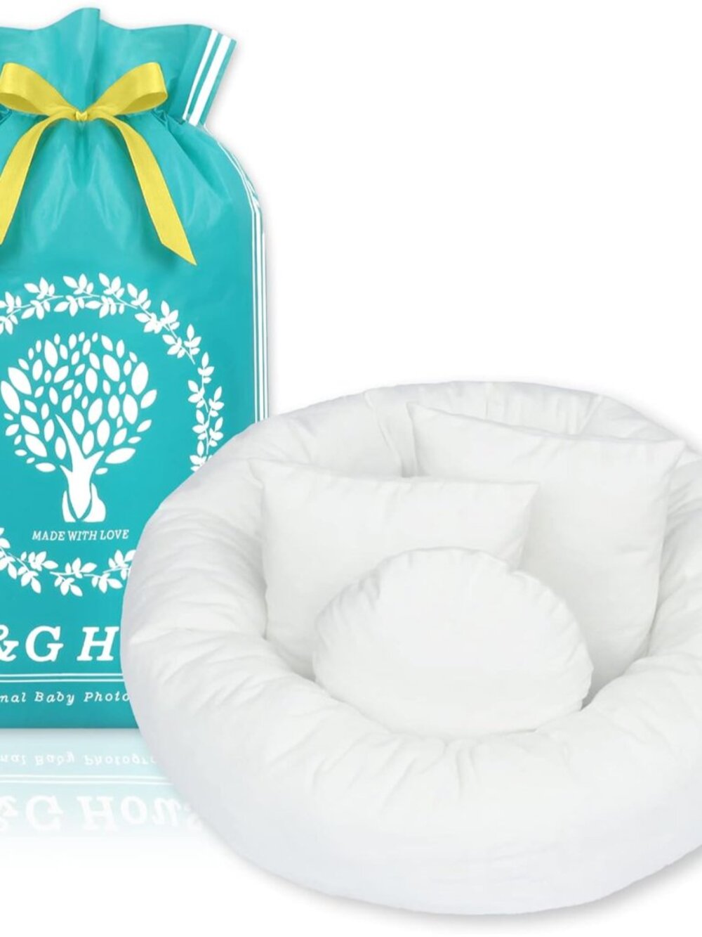 Newborn Photography Props Donut Pillow Set Infant Posing Cushion 0-3 Months